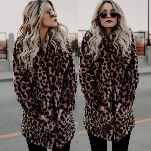 💋CATWALK”💋Factory Second💋Leopard Print Coat - Picture 2 of 8